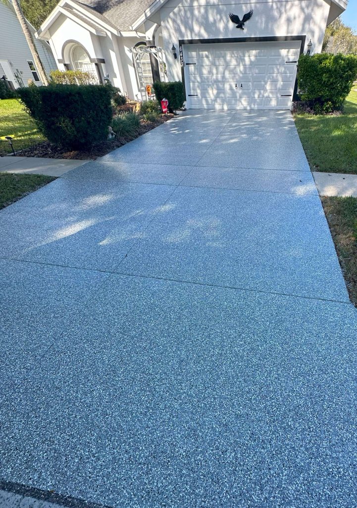 Epoxy Flake Driveway • Unique Concrete Designs